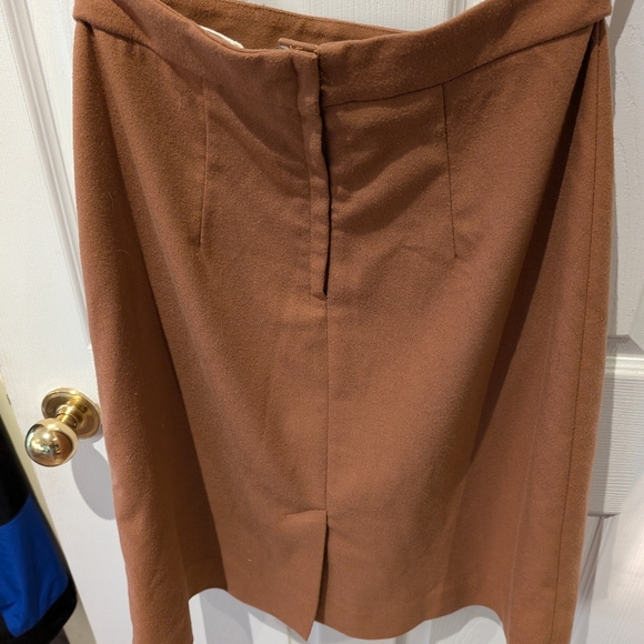PINK MARTINI tan A line skirt, size medium - Picture 2 of 4
